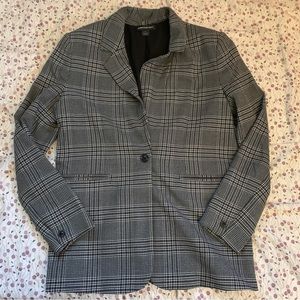 Something Navy Plaid overshized blazer size small